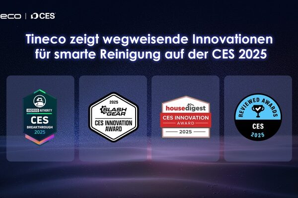 Voller Erfolg auf CES 2025: Tineco vierfach ausgezeichnet für Innovationen in der smarten Bodenpflege