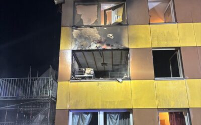 FW-OE: Zimmerbrand in zentraler Unterbringungseinrichtung des Landes