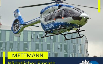 POL-ME: Patient abgängig: Polizei fahndete via Hubschrauber – 2601051