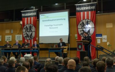 FW Tönisvorst: Generalhauptversammlung der Feuerwehr Tönisvorst – 402 Einsätze in 2025