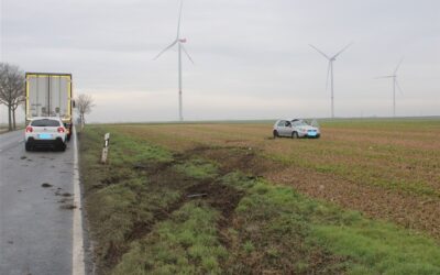 POL-DN: Leichtverletzt nach Überschlag mit PKW