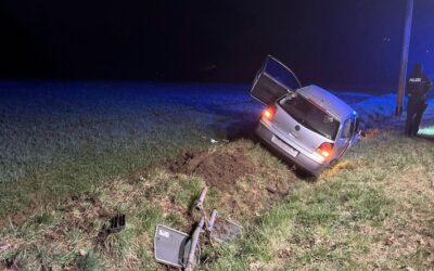 POL-BI: Drogenfahrt endet im Graben