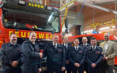 FW Alpen: Führungswechsel bei der Feuerwehr Alpen – Einheit Veen Daniel Baltes ist jetzt Einheitsführer