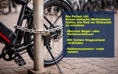 POL-WES: Kreis Wesel – Fahrradsaison hat begonnen – Polizei gibt Tipps zum Schutz vor Diebstahl