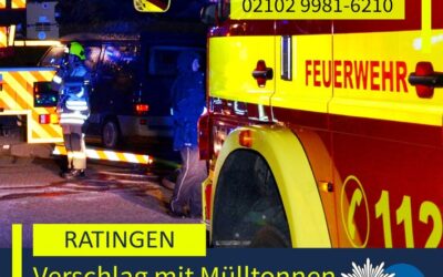 POL-ME: Verschlag mit mehreren Mülltonnen brannte: Polizei ermittelt – 2605006