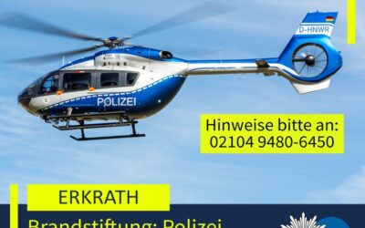 POL-ME: Feuer in leerstehendem Gebäude gelegt: Polizei fahndete per Hubschrauber nach flüchtigen Jugendlichen – 2605098