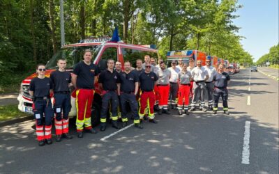 FW-MG: Einheiten aus Mönchengladbach unterstützen bei Evakuierungsmaßnahmen in Moers