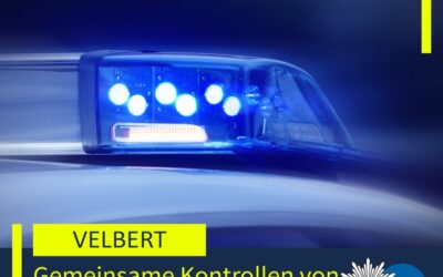 POL-ME: Gemeinsame Kontrollen zur Bekämpfung der Straßen- und Jugendkriminalität – 2606032