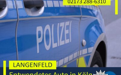 POL-ME: Bei Einbruch entwendetes Auto konnte in Köln geortet und sichergestellt werden – 2606050