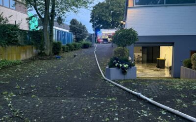 FW Bergheim: Über 100 Unwettereinsätze am Freitagabend in Bergheim