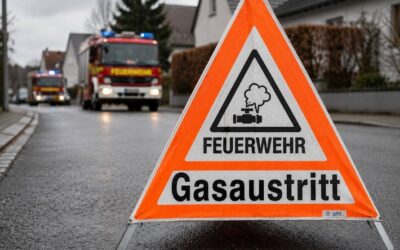 FW Bad Oeynhausen: Beschädigte Gasleitung durch Baggerarbeiten