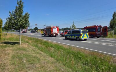 FW Datteln: Verkehrsunfall und Sprengung eines Kampfmittelfundes fordern Feuerwehr Datteln