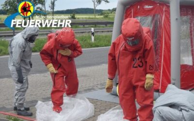 FW-MG: Chemikalienaustritt, eine Person verletzt