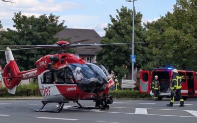 FW-EN: Verkehrsunfall in Breckerfeld: Feuerwehr sichert Hubschrauberlandung