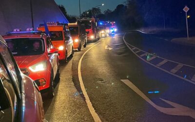 FW-SG: Feuerwehren aus dem Städtedreieck Solingen/Wuppertal/Remscheid unterstützen beim Waldbrand in Hürtgenwald /Eifel