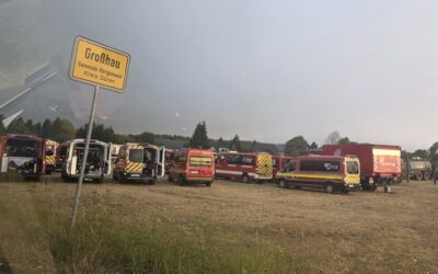 FW-RS: Einsatz der Bereitschaft 5 beim Waldbrand im Hürtgenwald beendet
