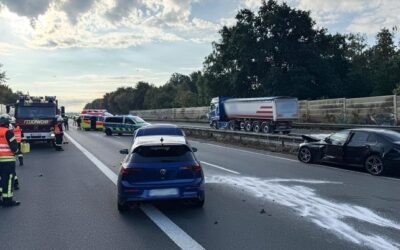 FFW Schwalmtal: Vier Verletzte bei Verkehrsunfall auf der A 52