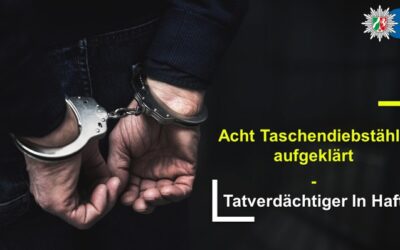 POL-OB: Acht Taschendiebstähle aufgeklärt – Tatverdächtiger in Haft