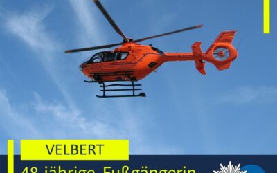 POL-ME: Erstmeldung: Fußgängerin bei Verkehrsunfall lebensgefährlich verletzt – 2609015