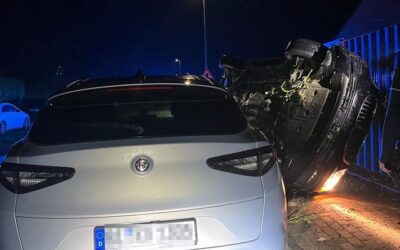 POL-BI: Fahrzeug landet auf der Seite nach Trunkenheitsfahrt