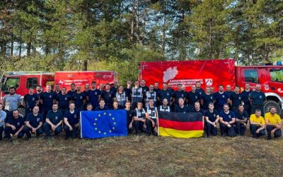 FW-BN: 4. Folgemeldung und Schlussmeldung: EU-Waldbrandmodul beendet Einsatz in Serbien – 11 Tage Waldbrandbekämpfung in der Deliblatska Pescara
